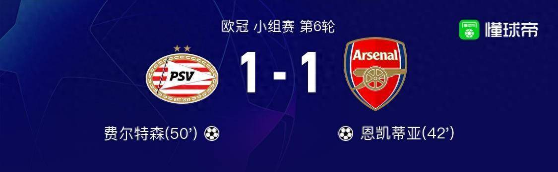 埃因霍温VS阿森纳_阿森纳vs埃因霍温球员评分:巴卡约科7.9分埃因霍温VS阿森纳,奥佩高5.8分