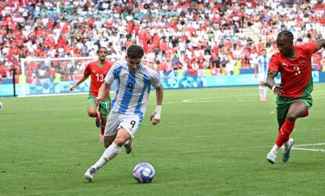 足球阿根廷-摩洛哥_混乱中的巴黎奥运会足球:阿根廷1-2摩洛哥