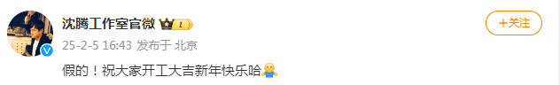 新2平台_沈腾林允双方否认恋情:假的新2平台!祝大家开工大吉