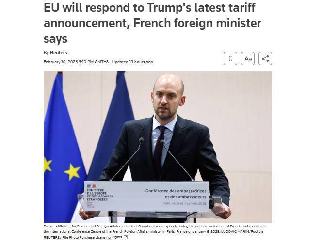 信用网怎么注册_“将反制、很失望”特朗普宣布这一关税计划后信用网怎么注册,多国迅速回应!