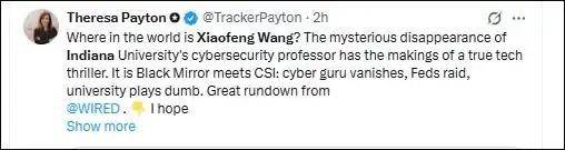 怎么申请皇冠信用网
_知名华裔教授王晓峰失联两周怎么申请皇冠信用网
?“异常而危险的信号”