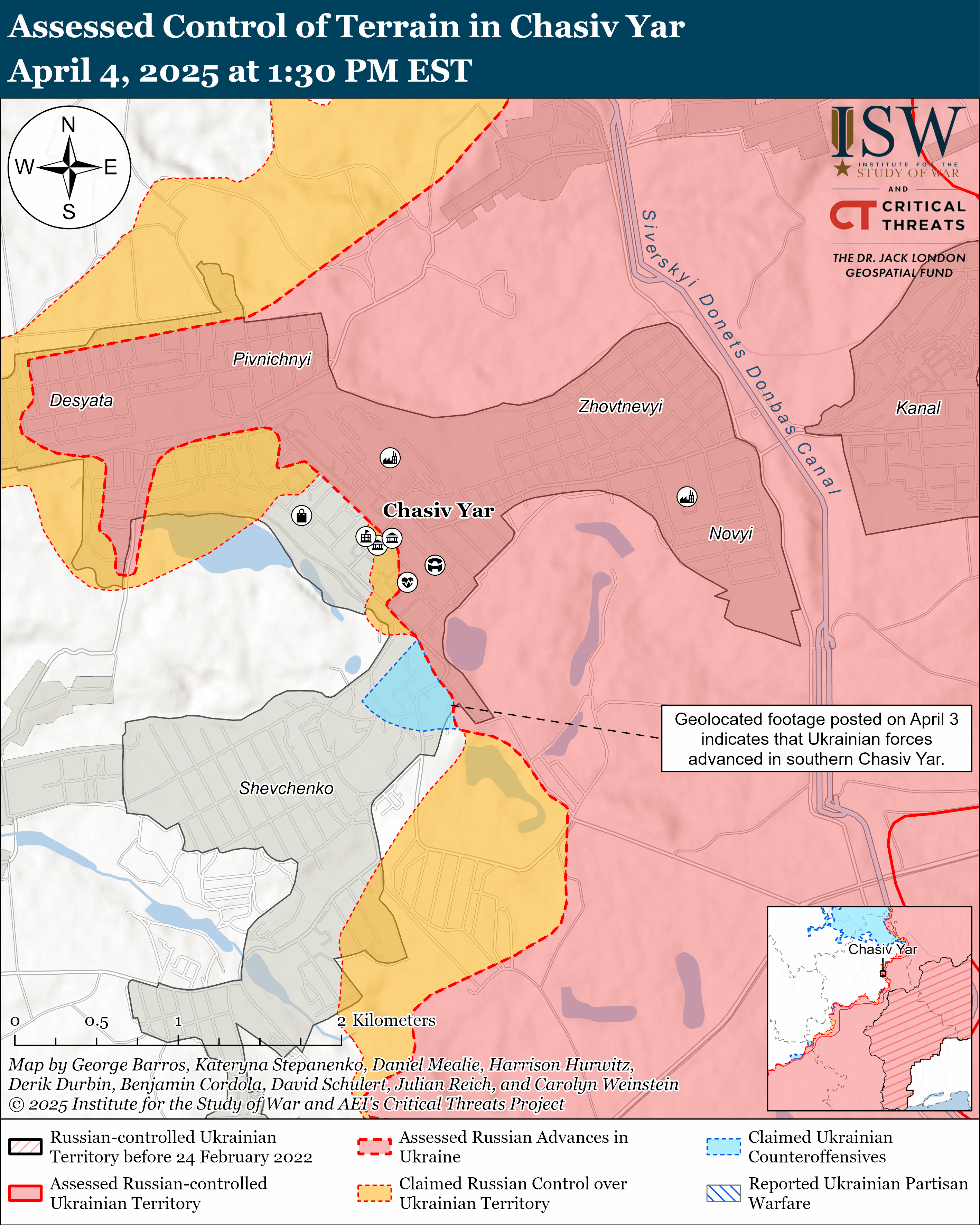 皇冠信用網网址
_2025年4月5日俄乌战局:俄军托列茨克强攻皇冠信用網网址
,乌军查西夫亚尔反击
