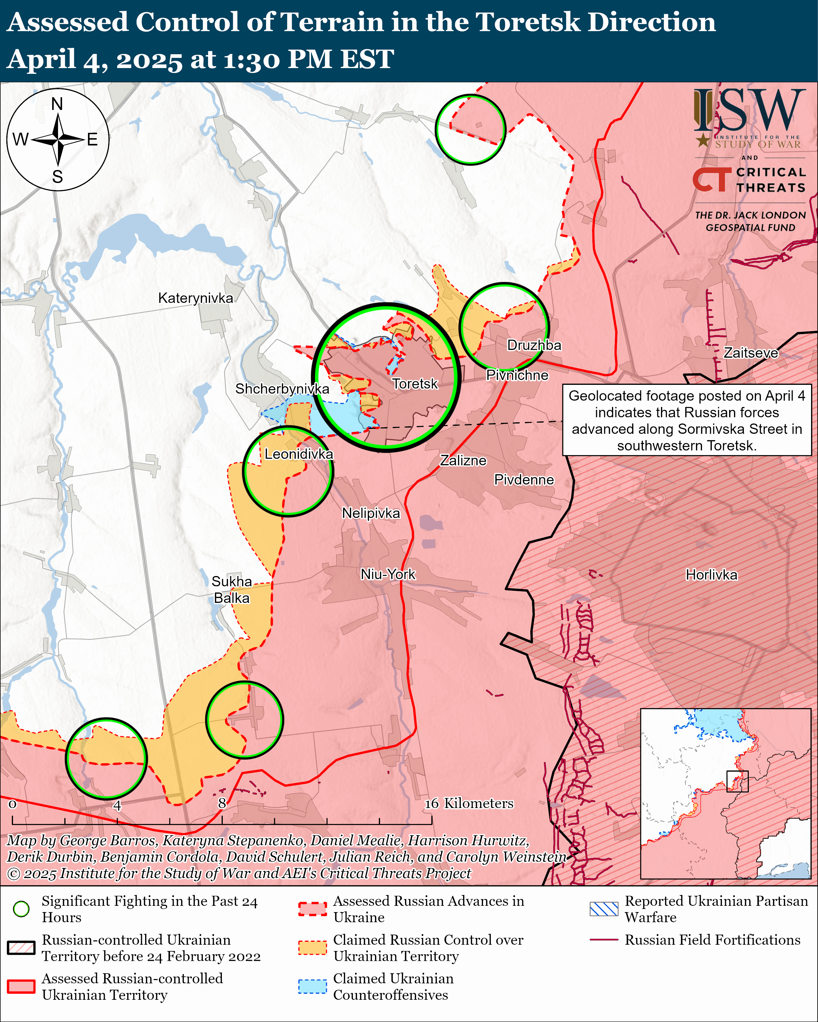 皇冠信用網网址
_2025年4月5日俄乌战局:俄军托列茨克强攻皇冠信用網网址
,乌军查西夫亚尔反击