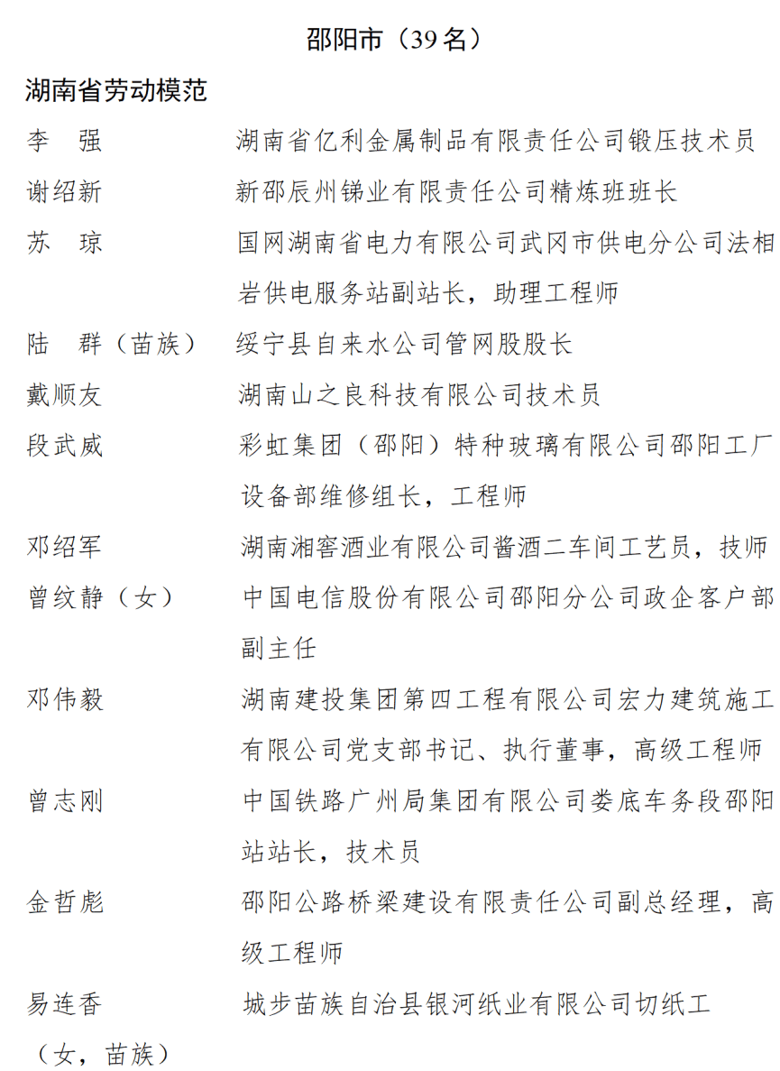 皇冠信用盘开户
_中共湖南省委湖南省人民政府关于表彰湖南省劳动模范和先进工作者的决定