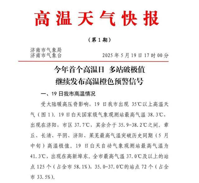 皇冠信用网登3代理注册_最高41.3℃皇冠信用网登3代理注册！济南迎今年首个高温天 山东多地最高气温破历史极值