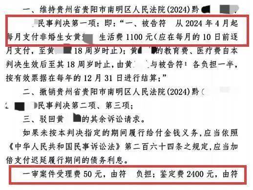 皇冠信用网在线申请_百万粉丝网红出轨粉丝意外产子不给抚养费皇冠信用网在线申请，法院判其月付抚养费1100元
