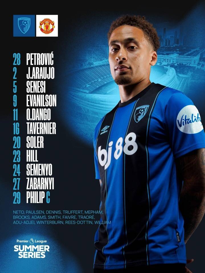 皇冠皇冠代理平台_热身赛-曼联vs伯恩茅斯首发:霍伊伦、B费先发皇冠皇冠代理平台,芒特出战