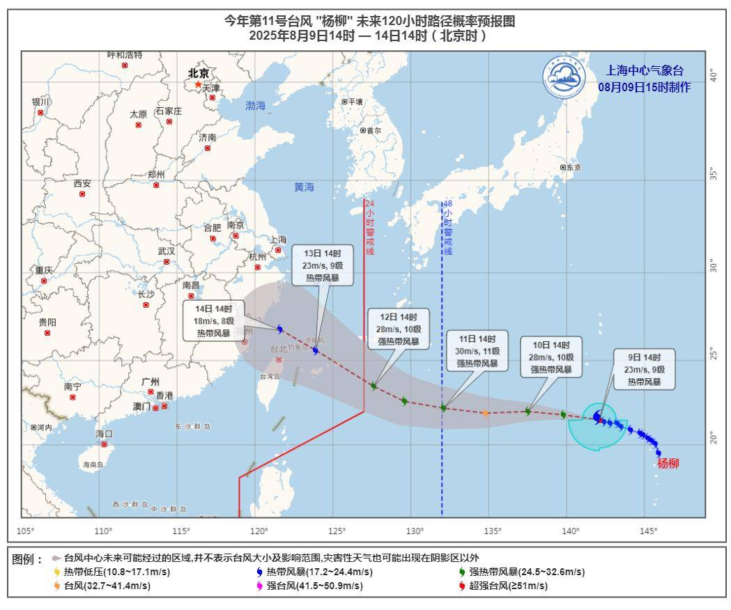 爱尔兰超级联赛_第11号台风“杨柳”突然北抬爱尔兰超级联赛!明天闵行或将下开水……