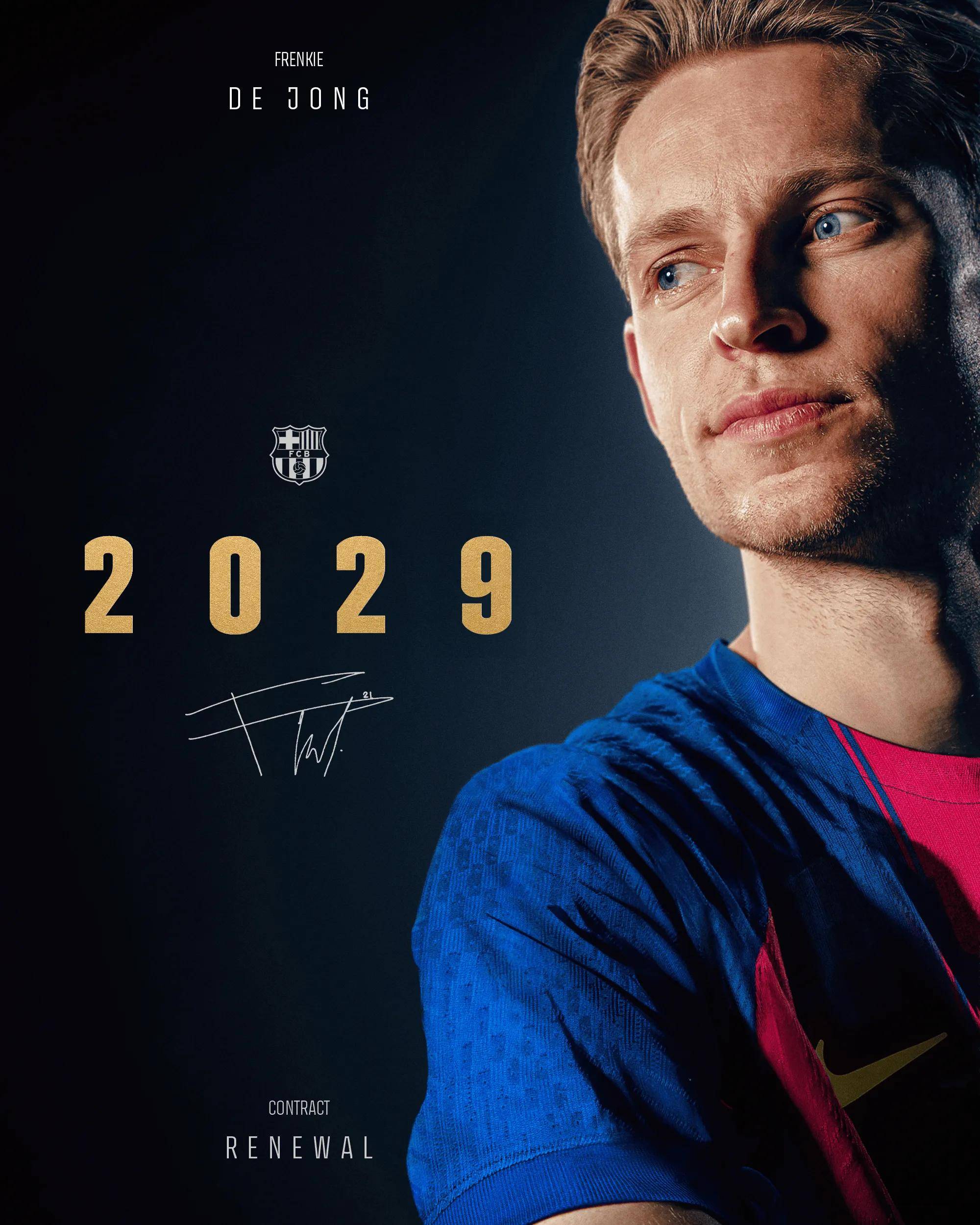 皇冠信用网出租
_巴萨官宣与德容续约至2029年 据悉解约金升至5亿欧